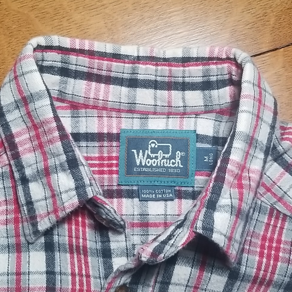 Woolrich Flannel Long Sleeve Medium Tall
